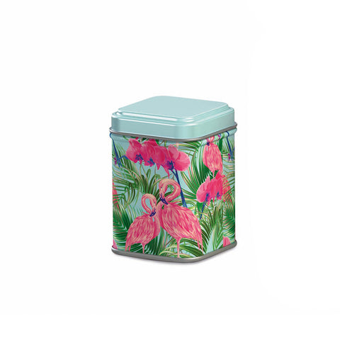Teedose "Flamingo" - mit Stülpdeckel - versch. Größen