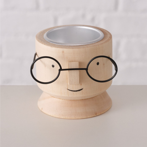 Teelichthalter Nerdy Deko - Kiefernholz - 2er Set