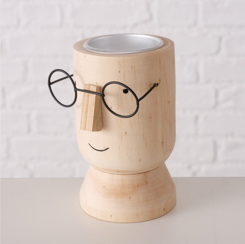 Teelichthalter Nerdy Deko - Kiefernholz - 2er Set
