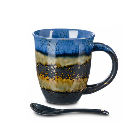 XXL Teebecher "Takara", blau, Steingut - 500ml