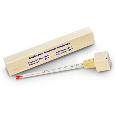 Teewasser-Thermometer - im Holzetui