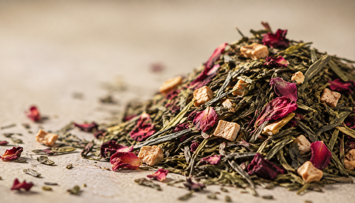 Aromatisierte Grünteemischungen