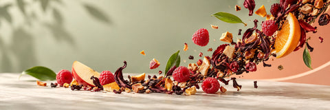 Natürlich aromatisierte Früchteteemischungen