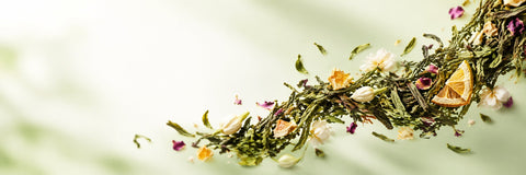 Aromatisierte Grünteemischungen