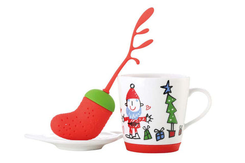 Geschenkset: Becher + Silikon-Ei und Ablageschälchen - 200ml