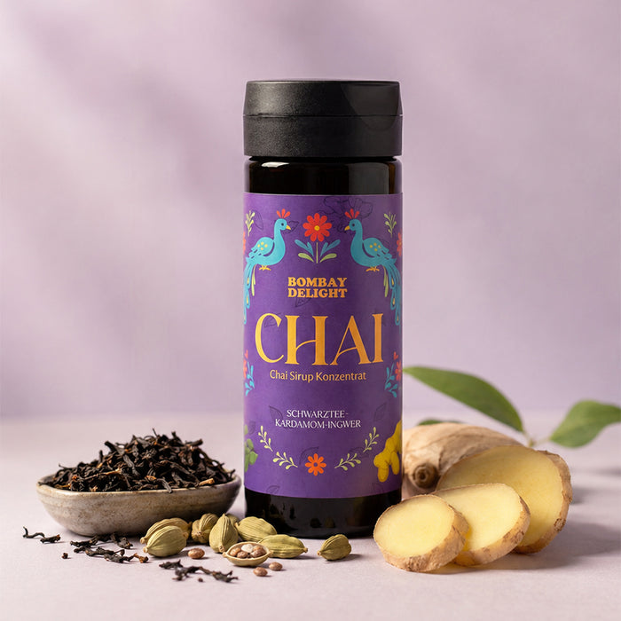 Chai "Bombay Delight" Sirupkonzentrat, 270 ml in Dosierflasche, vegan