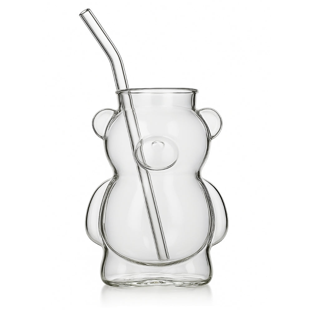 Becher "Bärchen" aus Borosilikatglas, hitzebeständig