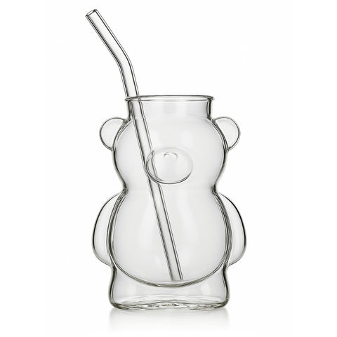 Becher "Bärchen" aus Borosilikatglas, hitzebeständig