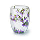 Doppelwandiges Glas "Clara", lila, mit Trockenblumen, hitzebeständig - 250ml