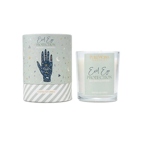 Duftkerze mit Geschenkbox - Böser Blick Schutz - Palo Santo & Patchouli