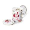 Kräuterteetasse "Rosi", New Bone China, 3-tlg. in Geschenkbox - 250ml