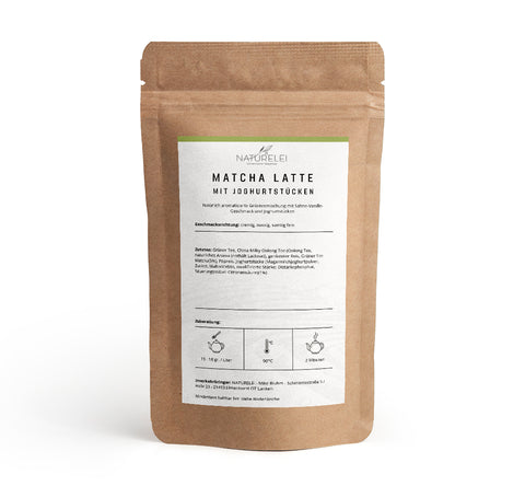 Matcha Latte - mit Joghurtstücken