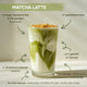 Matcha Latte - mit Joghurtstücken