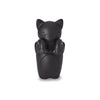 Tee-Ei "Katze Molly" schwarz - Silikonfigur mit Ablage