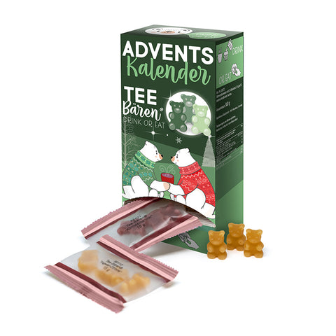 Tee-Bären® Adventskalender - Duo mit Tassen - 24 x 15g