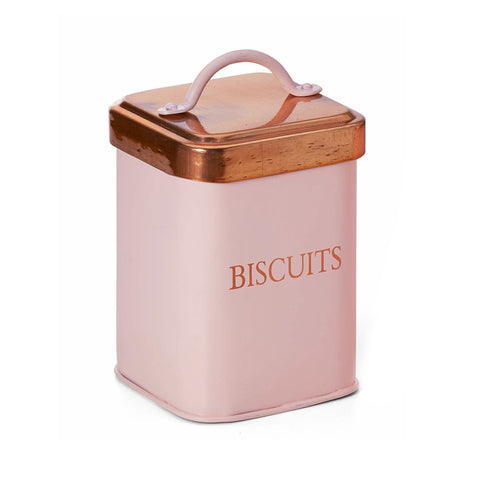 Teedose "Lara" - Biscuits - eckig mit Stülpdeckel aus Edelstahl - 200g