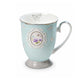 Teetasse "Rose" - hellblau - 200ml - Einzelstück
