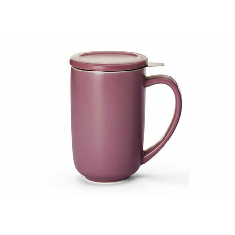 Teetasse "Taya" - mit ultrafeinem Edelstahlsieb und Deckel - 400ml