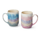 Becher "Anna", Steinzeug, Reactive Glaze, rosa oder blau - 500ml