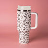 Becher To-Go "Lea", Cup Edelstahl inkl. Trinkhalm - 1,1l
