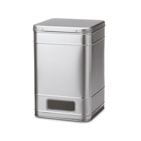 Teedose, Kaffeedose / Vorratsdose - 2kg - silber mit Fenster