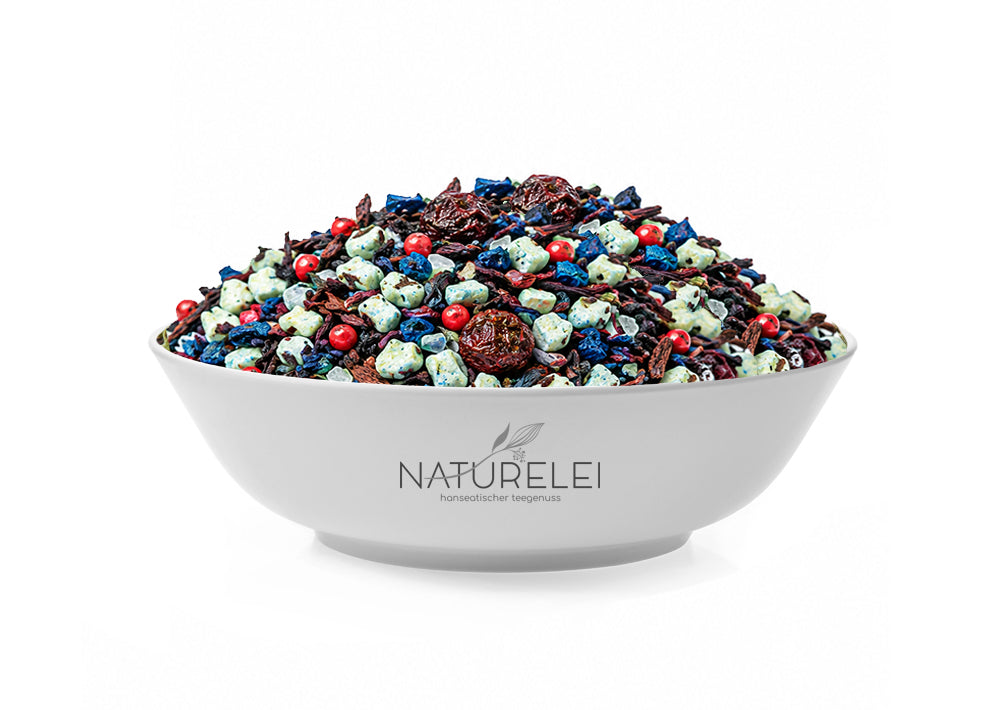 Cola Kirsche Früchtetee lose in Naturelei Teeschale