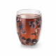 Doppelwandiges Glas "Vina", lila, mit Trockenblumen, hitzebeständig - 250ml