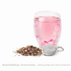 Doppelwandiges Glas "Vina", rosa, mit Trockenblumen, hitzebeständig - 250ml