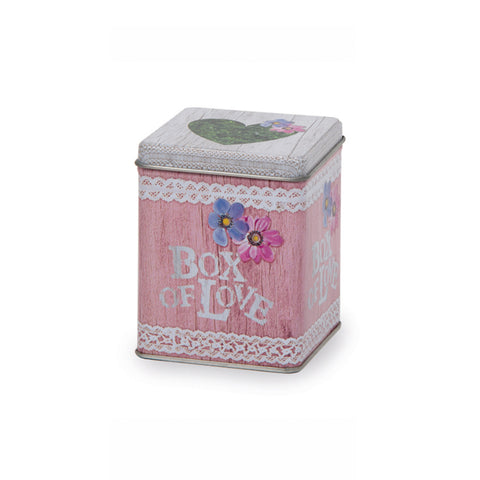 Teedose "Box of Love" - mit Stülpdeckel - versch. Größen