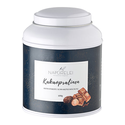 Kakaopralinen - aromatisierte Schwarzteemischung - 100g - White Edition