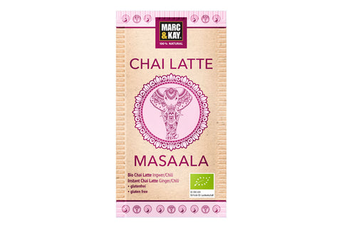 Marc & Kay Bio Trinkschokolade Chai - Chai Latte Masaala - Tassenportion - 10 Stück
