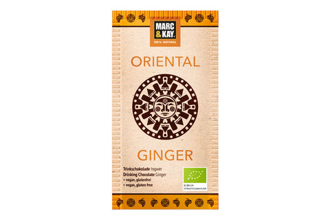 Marc & Kay Bio Trinkschokolade Ingwer - Oriental Ginger - Tassenportion - 10 Stück