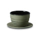 Teecup "Yinshan" mit Untersetzer, grün, Gusseisen emailliert - 120ml