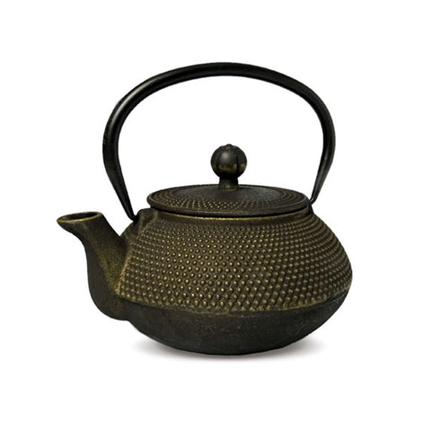Teekanne "Lushan", schwarz/gold, Gusseisen mit Edelstahlfilter - 700ml