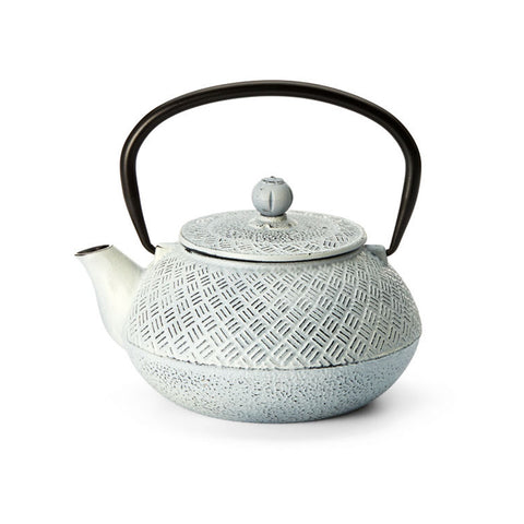 Teekanne "Shanxi", weiß, Gusseisen mit Edelstahlfilter - 700ml